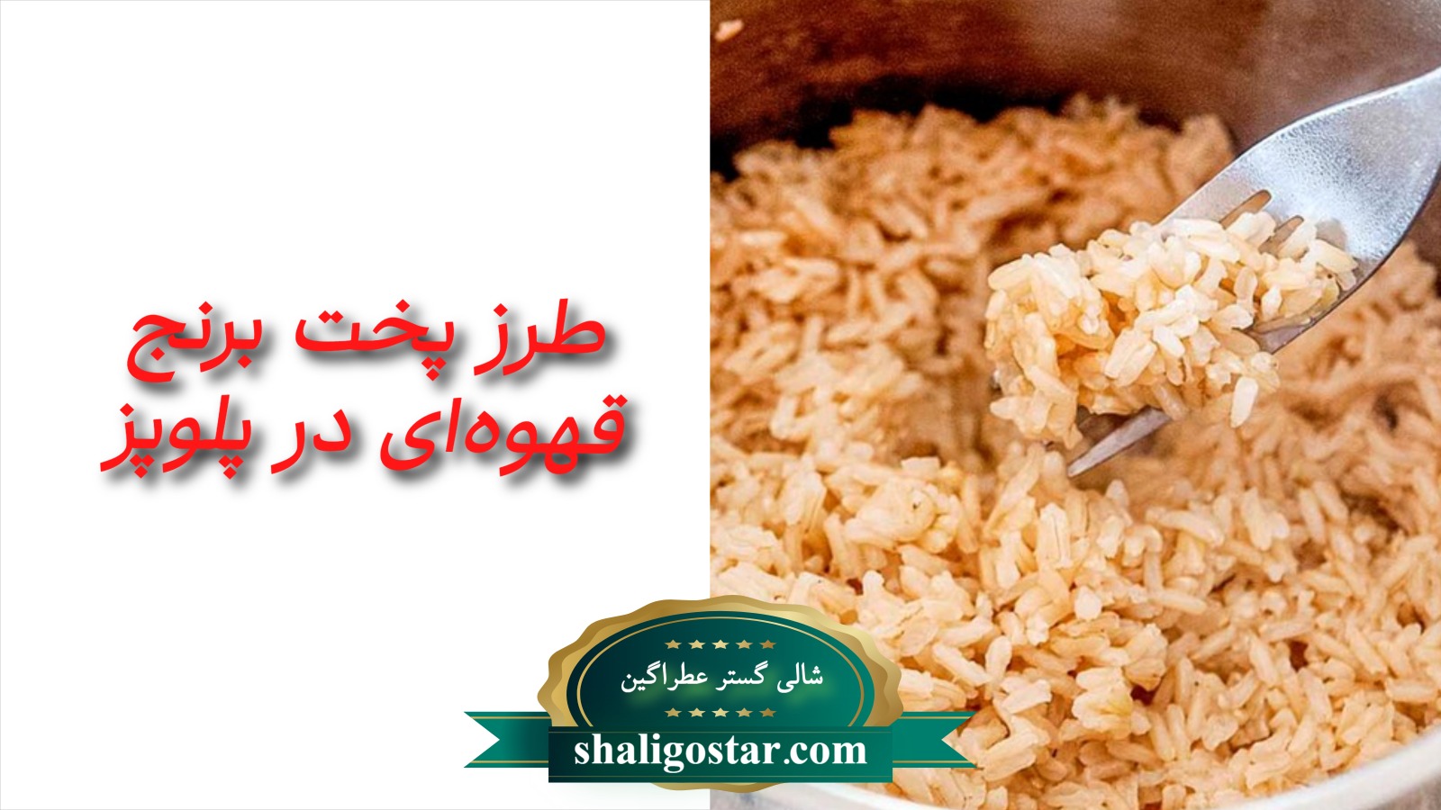 طرز پخت برنج قهوه‌ای در پلوپز