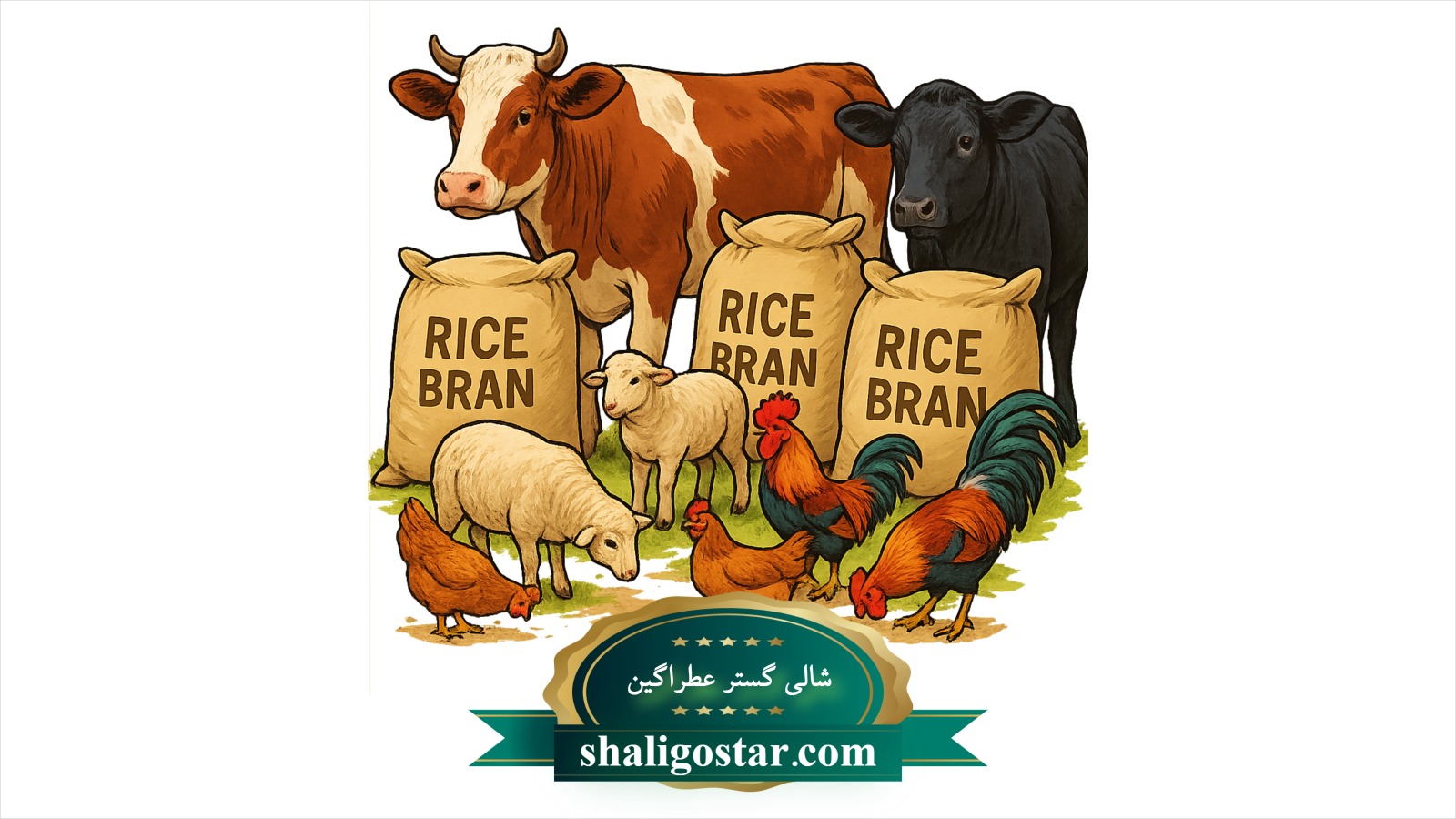 خرید سبوس برنج ایرانی برای خوراک طیور