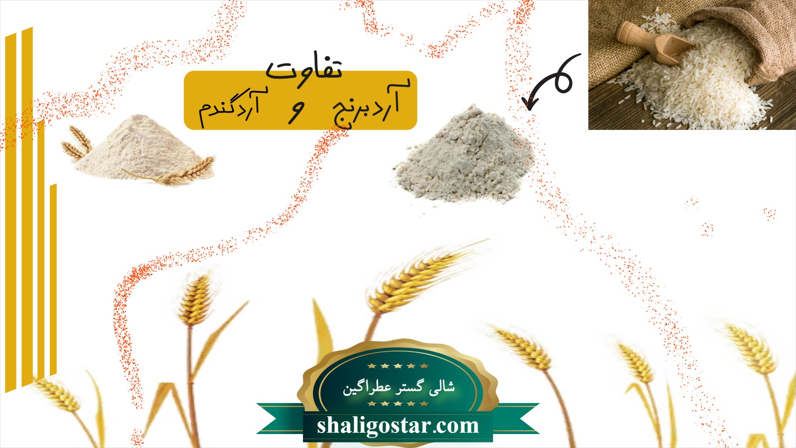 تفاوت ارد برتج و ارد گندوم