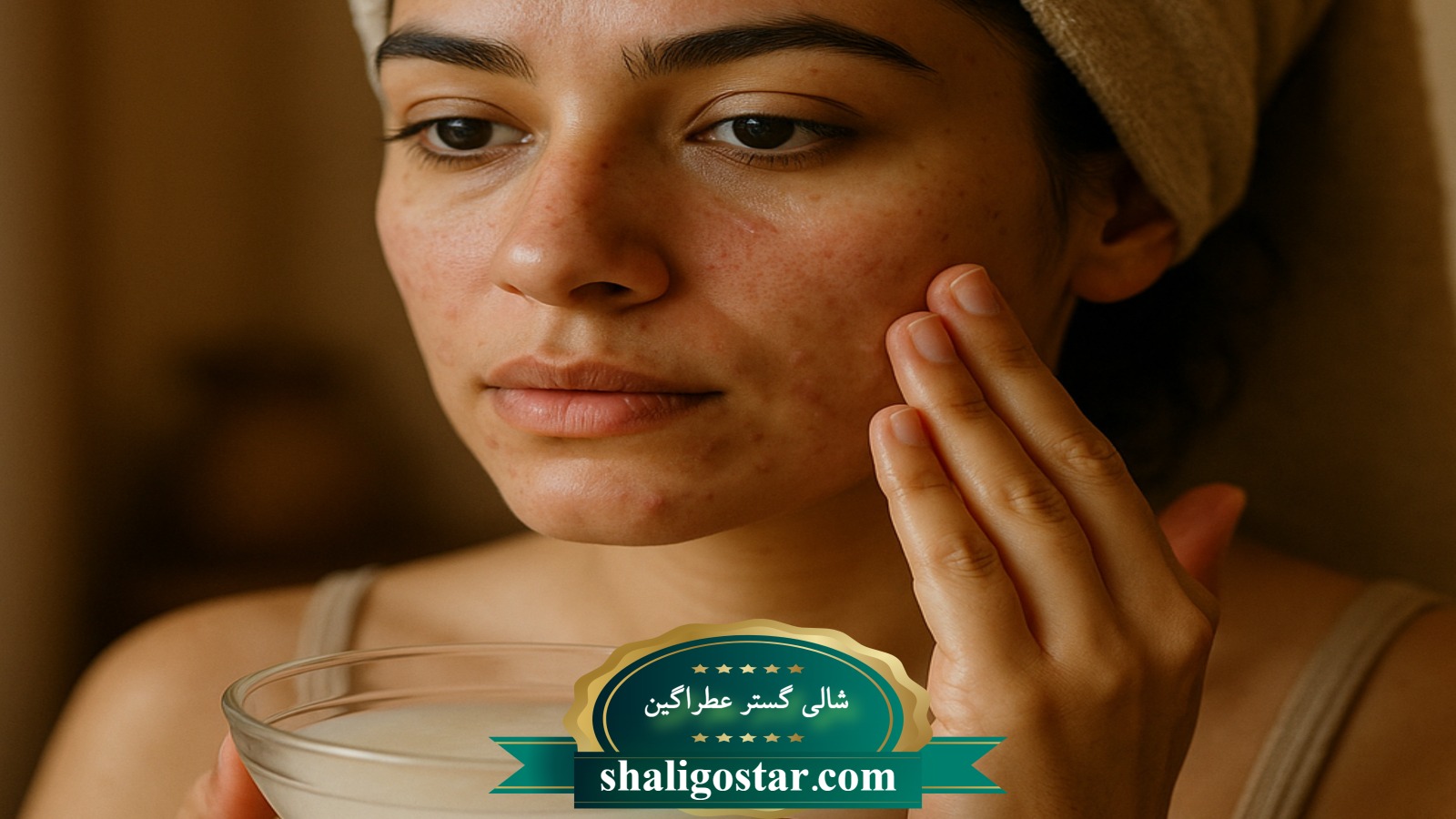 آب برنج برای لکه