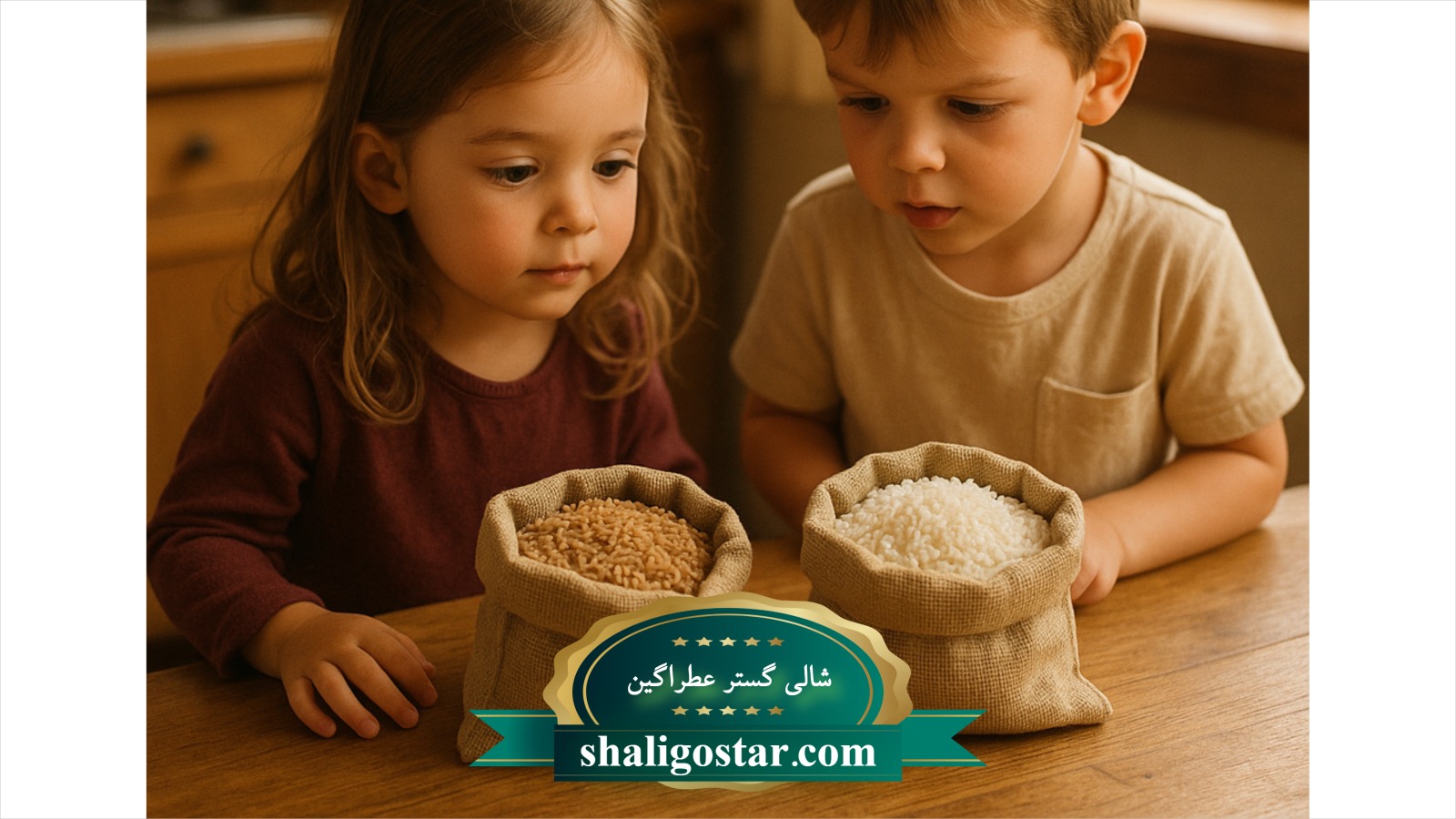طبع برنج قهوه ای 