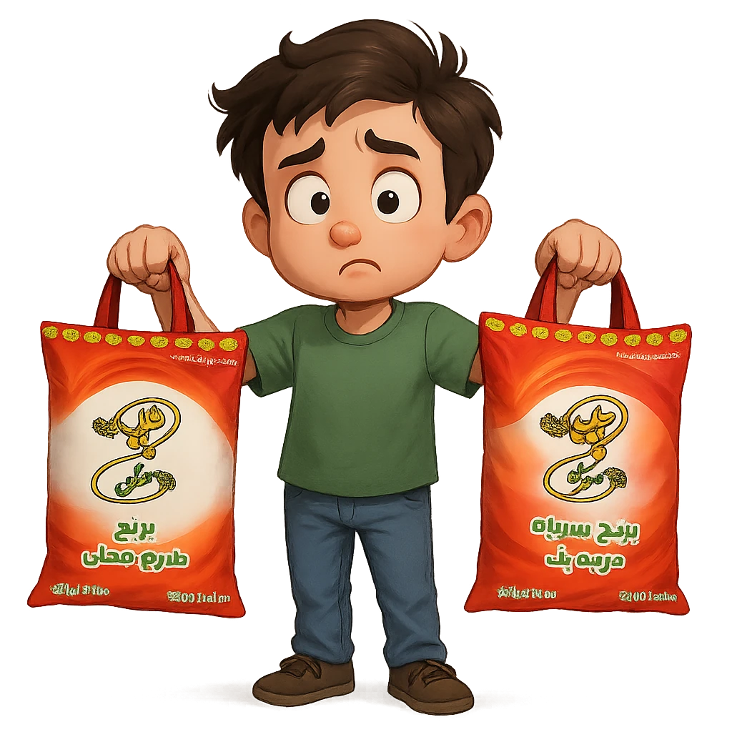 فرق بین برنج طارم محلی و دم سیاه