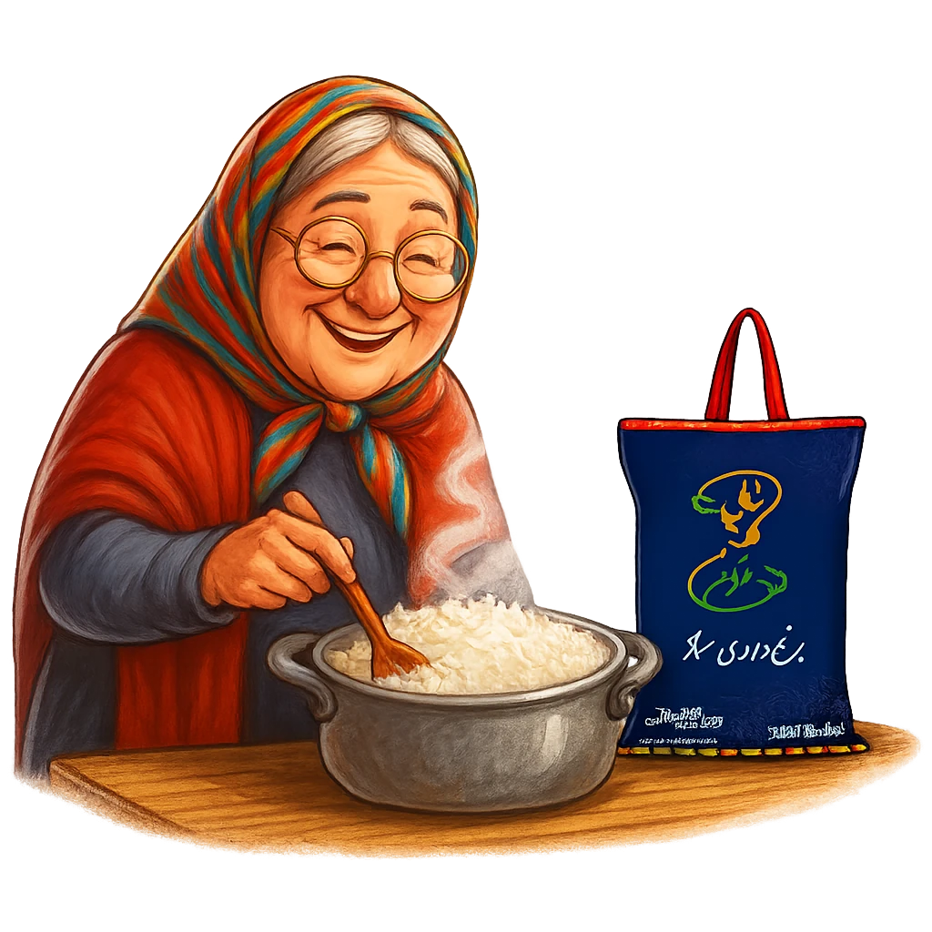 بهترین برنج دودی