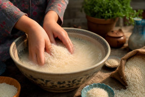 بهترین روش شستن برنج قبل از پخت