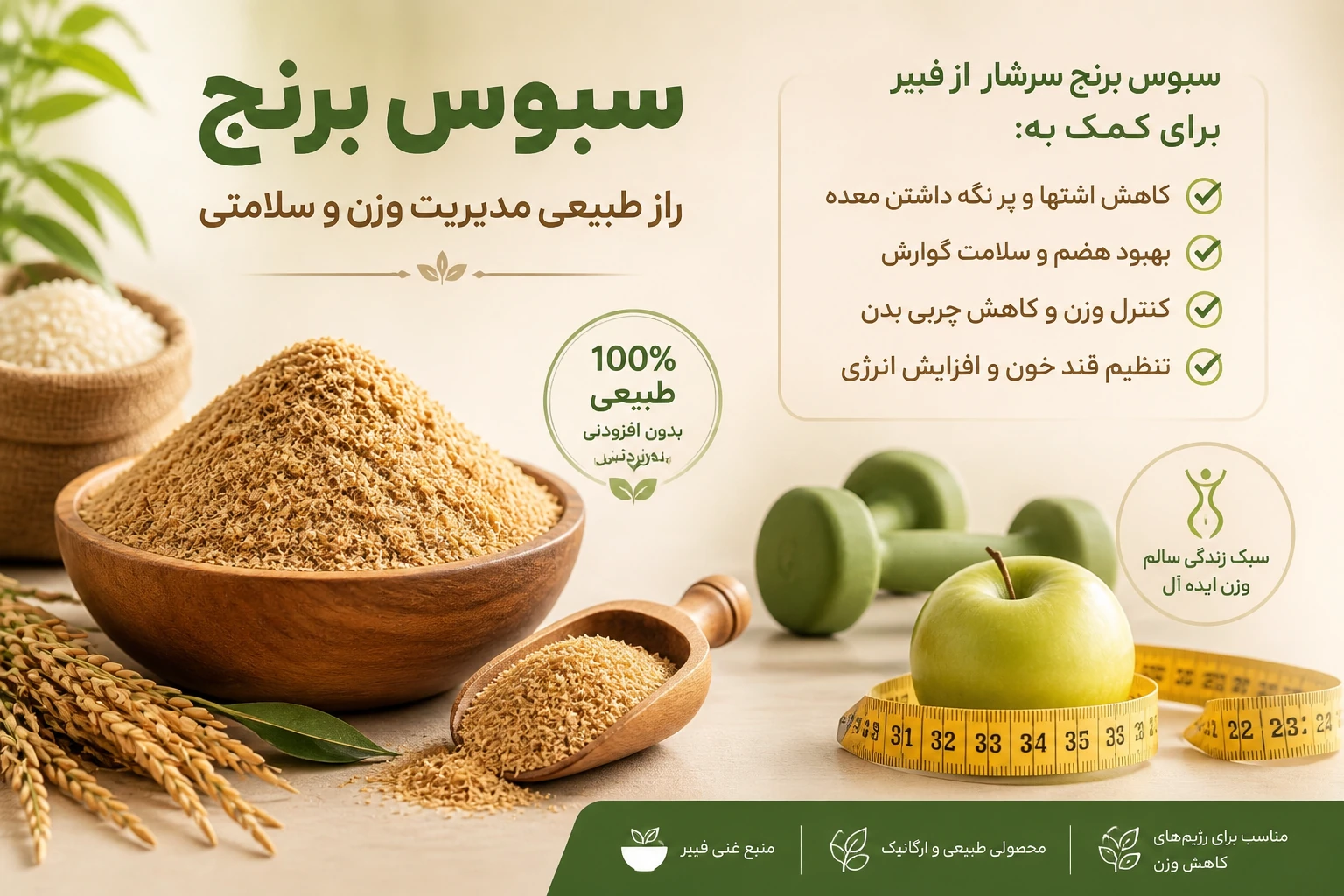 خواص سبوس برنج