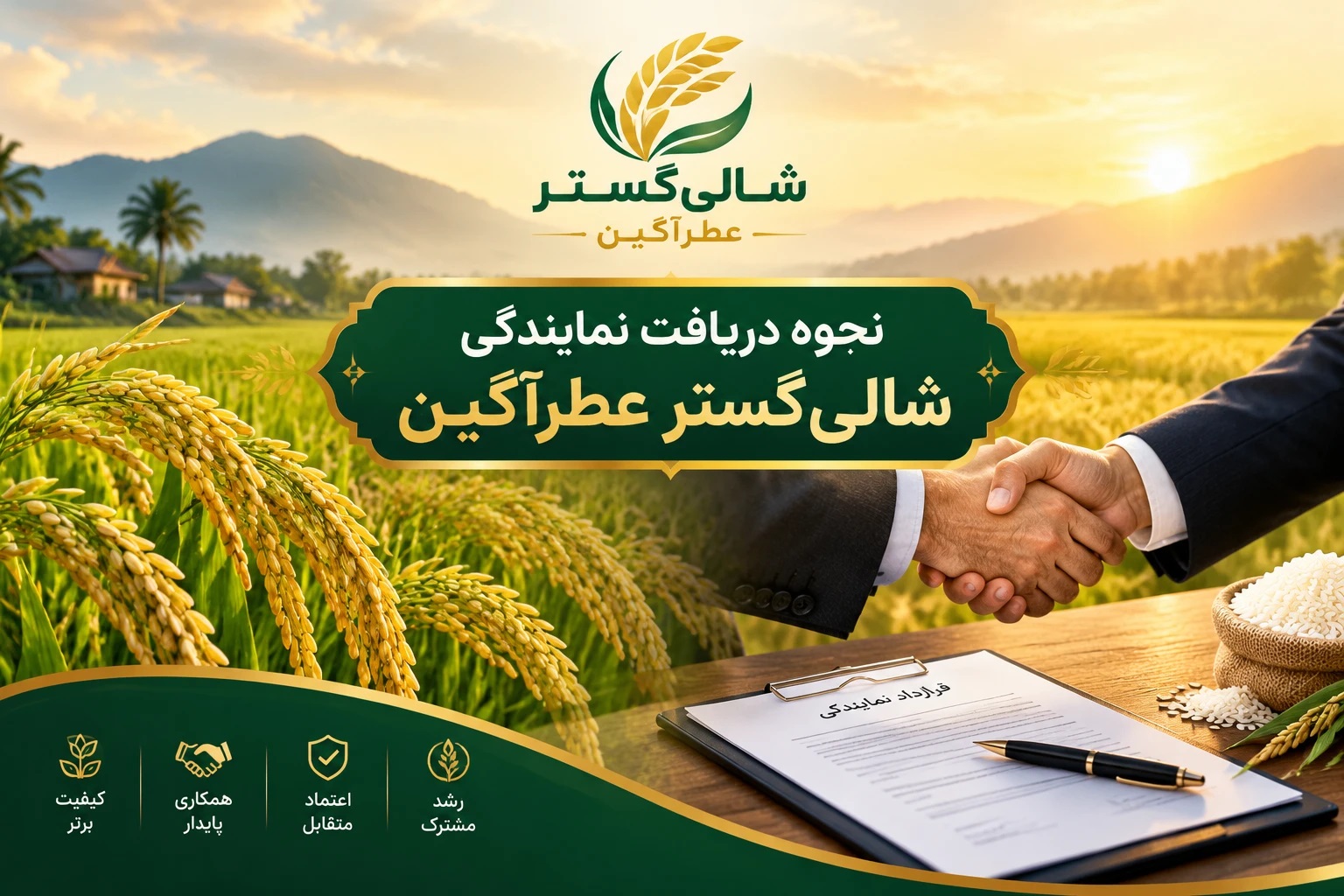 نحوه دریافت نمایندگی شالیگستر عطرآگین 1 نحوه دریافت نمایندگی