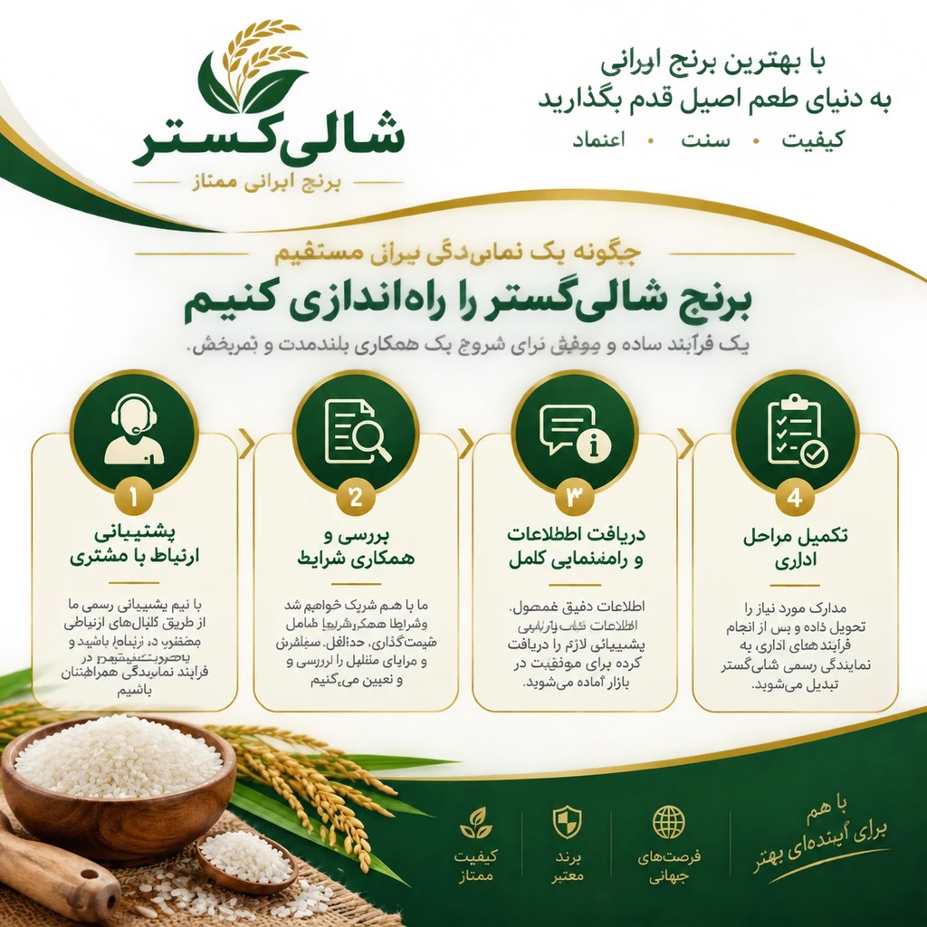 نحوه دریافت نمایندگی شالیگستر عطرآگین 2 نحوه دریافت نمایندگی