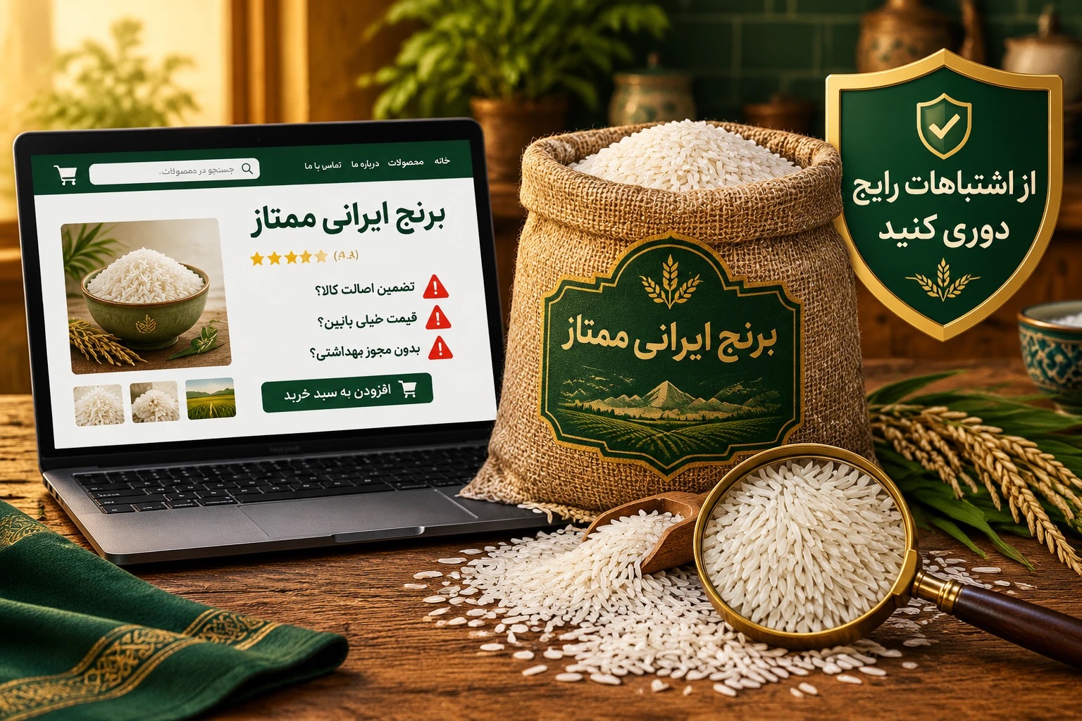 اشتباهات رایج هنگام خرید برنج اینترنتی