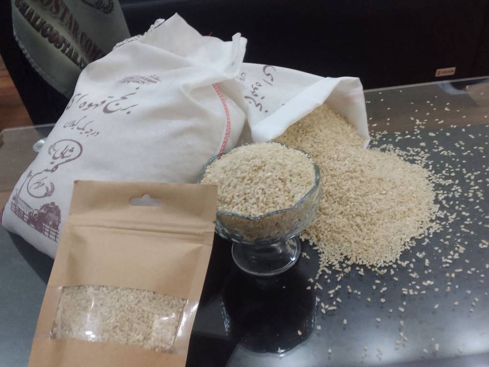 برنج لاشه قهوه ای درجه یک هاشمی گیلان